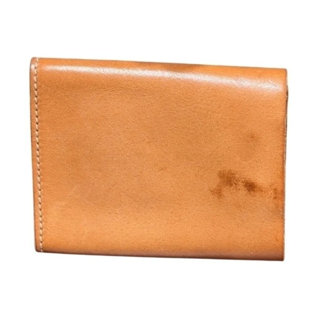 Il Bisonte Tan Leather 4-Hook Key Case Wallet W.A. Di Filippo Made in Italy